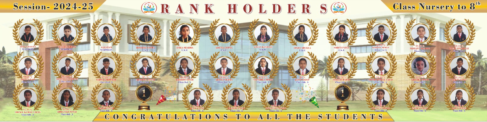 ALL TOPER STUDENTS IN 2024-25